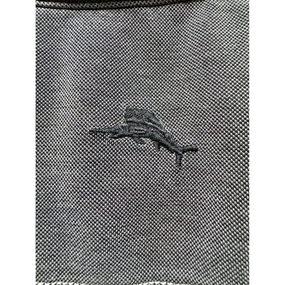 Tommy Bahama Mens Gray Tencel Blend Short Sleeve Polo Shirt Size M - Picture 3 of 7